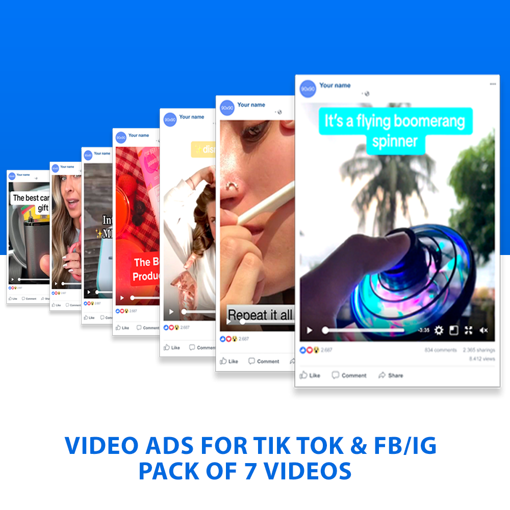 Video ads for Tik Tok & FB/IG | Week Package
