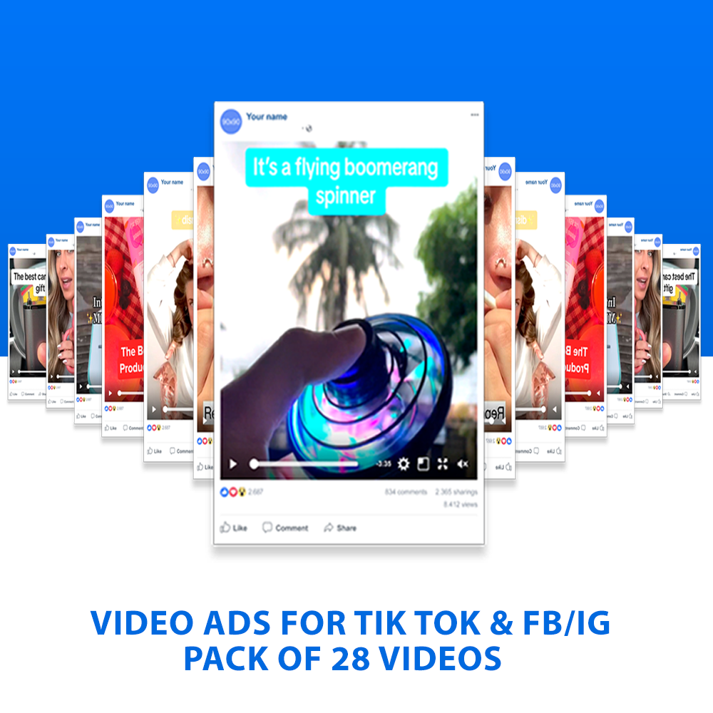 Video ads for Tik Tok & FB/IG | Month Package